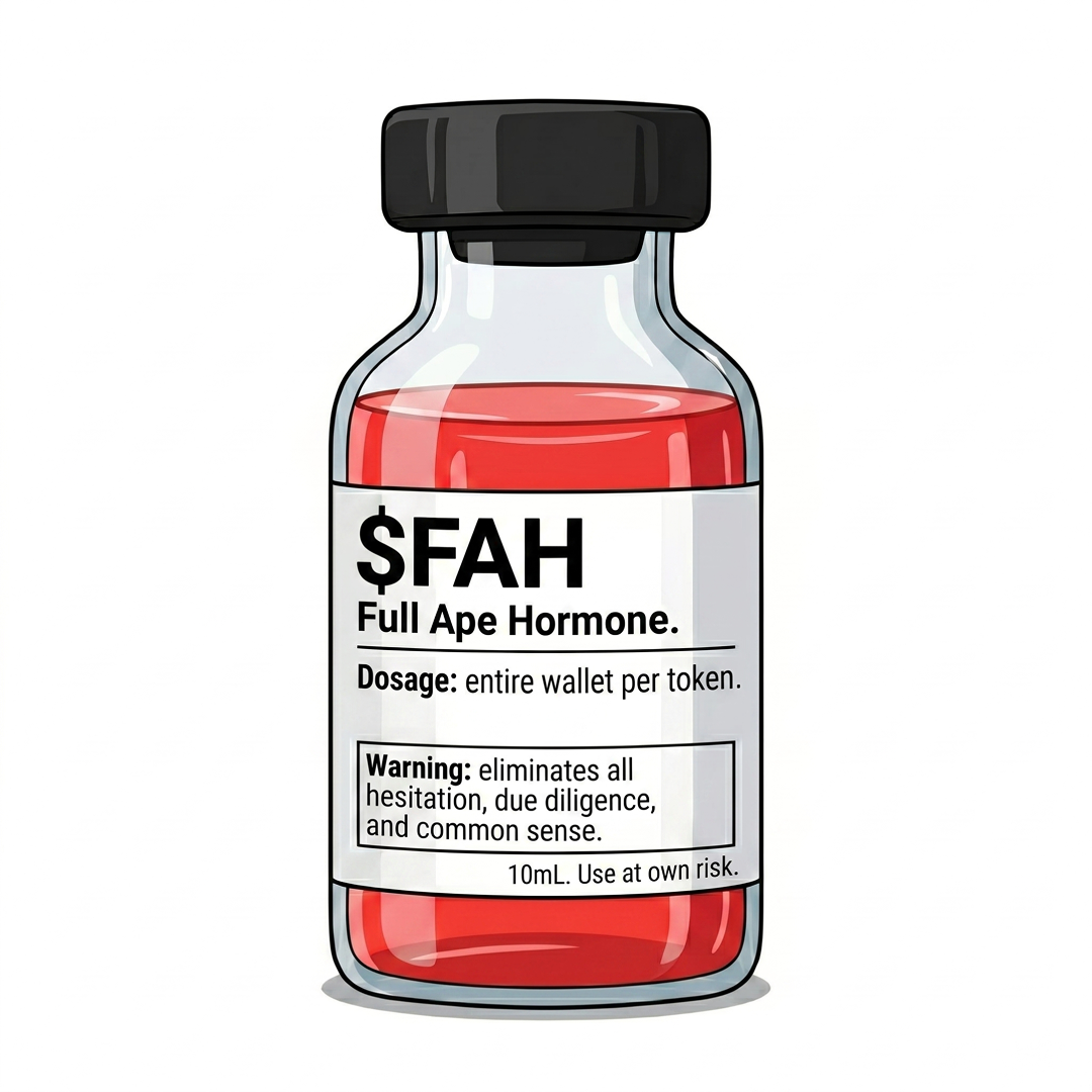 $FAH Full Ape Hormone bottle
