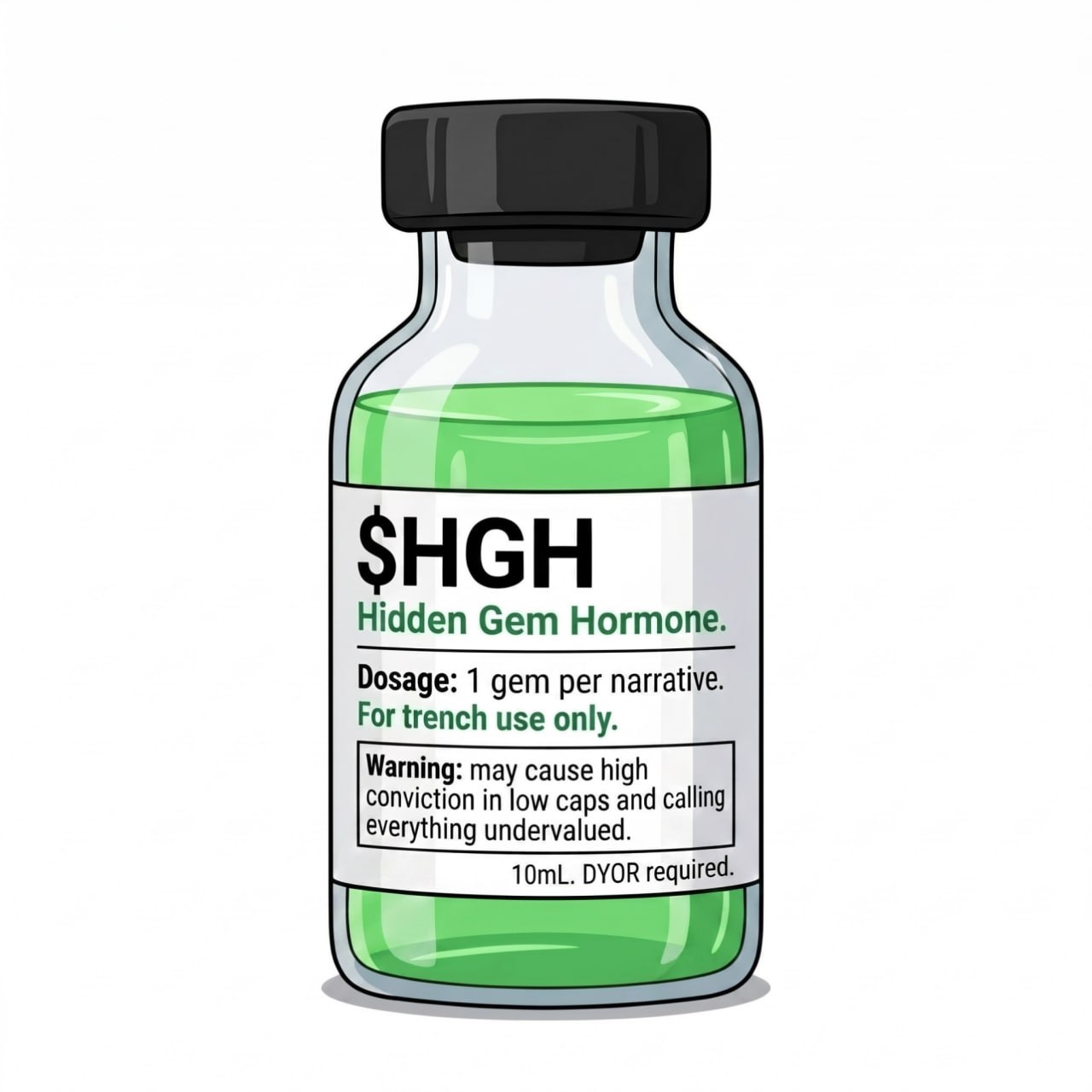 $HGH Hidden Gem Hormone bottle