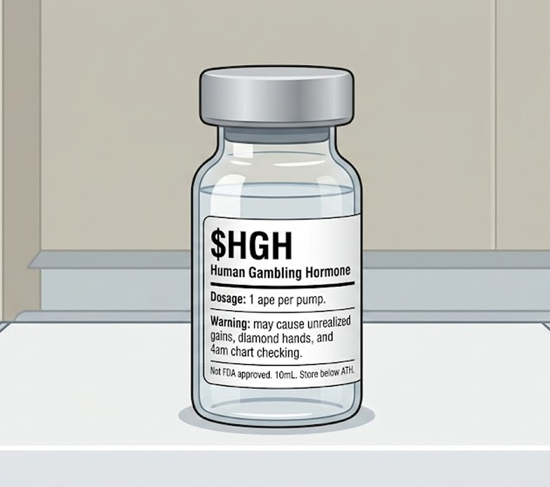 $HGH bottle on medical counter
